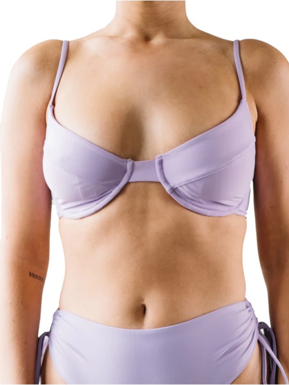 Shop Moonstone "Amanda" Bikini Swim Top Lilac Purple Medium